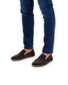 Side view Brown Barefoot Shoes - Calf Leather Zero Drop | Bespoky