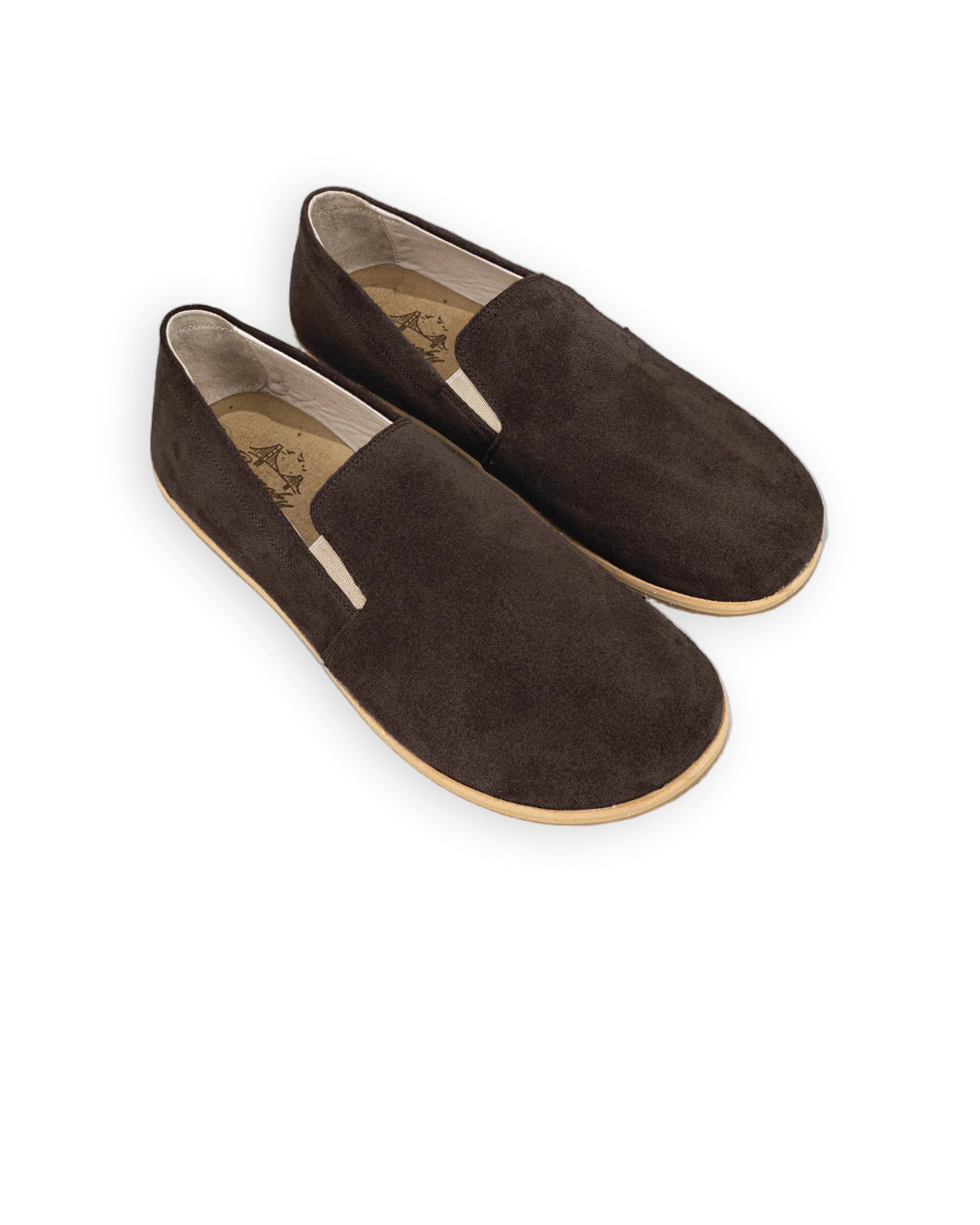 Women's Brown Barefoot Shoes - Handcrafted Calf Leather Wide Toe Box | Bespoky