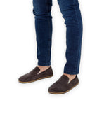 Side view Brown Barefoot Shoes - Calf Leather Zero Drop | Bespoky