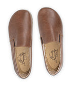 Top view Brown Barefoot Shoes - Handcrafted Calf Leather | Bespoky