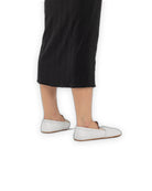 Side view Cream Barefoot Shoes - Calf Leather Zero Drop | Bespoky