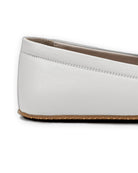 Close-up calf leather - Cream Barefoot Shoes Detail | Bespoky