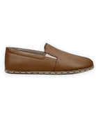 Side view Dark Tan Barefoot Shoes - Calf Leather Zero Drop | Bespoky