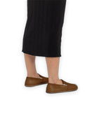 Detail Dark Tan Barefoot Shoes - Handcrafted Calf Leather Turkey | Bespoky