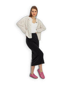 Back view Fuchsia Barefoot Shoes - Calf Leather Handcrafted | Bespoky