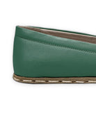 Top view Green Barefoot Shoes - Handcrafted Calf Leather | Bespoky