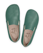 Side view Green Barefoot Shoes - Calf Leather Zero Drop | Bespoky