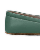 Top view Green Barefoot Shoes - Handcrafted Calf Leather | Bespoky