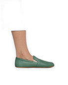 Pair Green Barefoot Shoes - Barefoot Wide Toe Calf Leather | Bespoky
