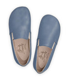 Side view Jean Blue Barefoot Shoes - Calf Leather Zero Drop | Bespoky