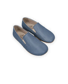 Women's Jean Blue Barefoot Shoes - Handcrafted Calf Leather Wide Toe Box | Bespoky