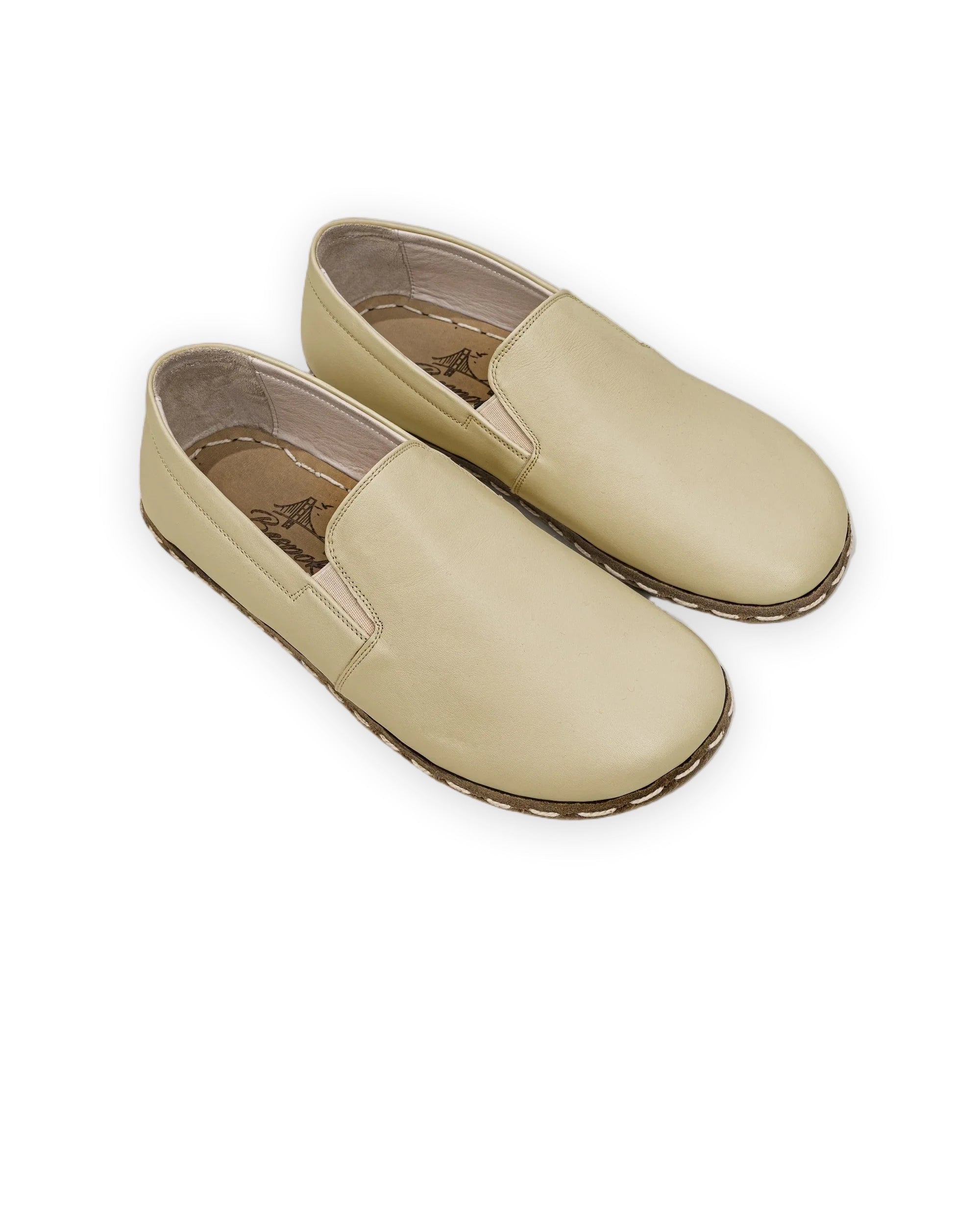 Women's Yellow Barefoot Shoes - Handcrafted Calf Leather Wide Toe Box | Bespoky