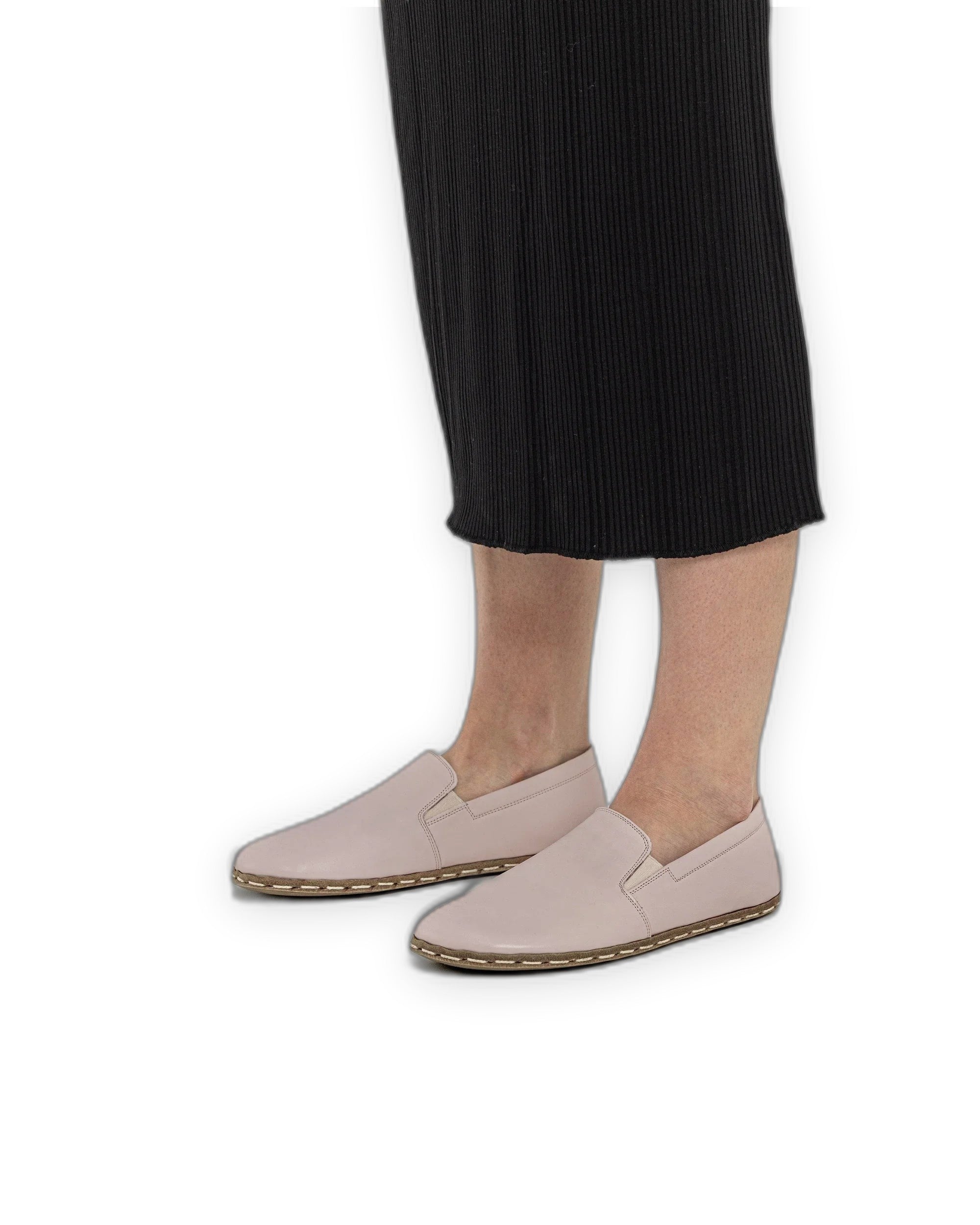 Detail Pink Barefoot Shoes - Handcrafted Calf Leather Turkey | Bespoky