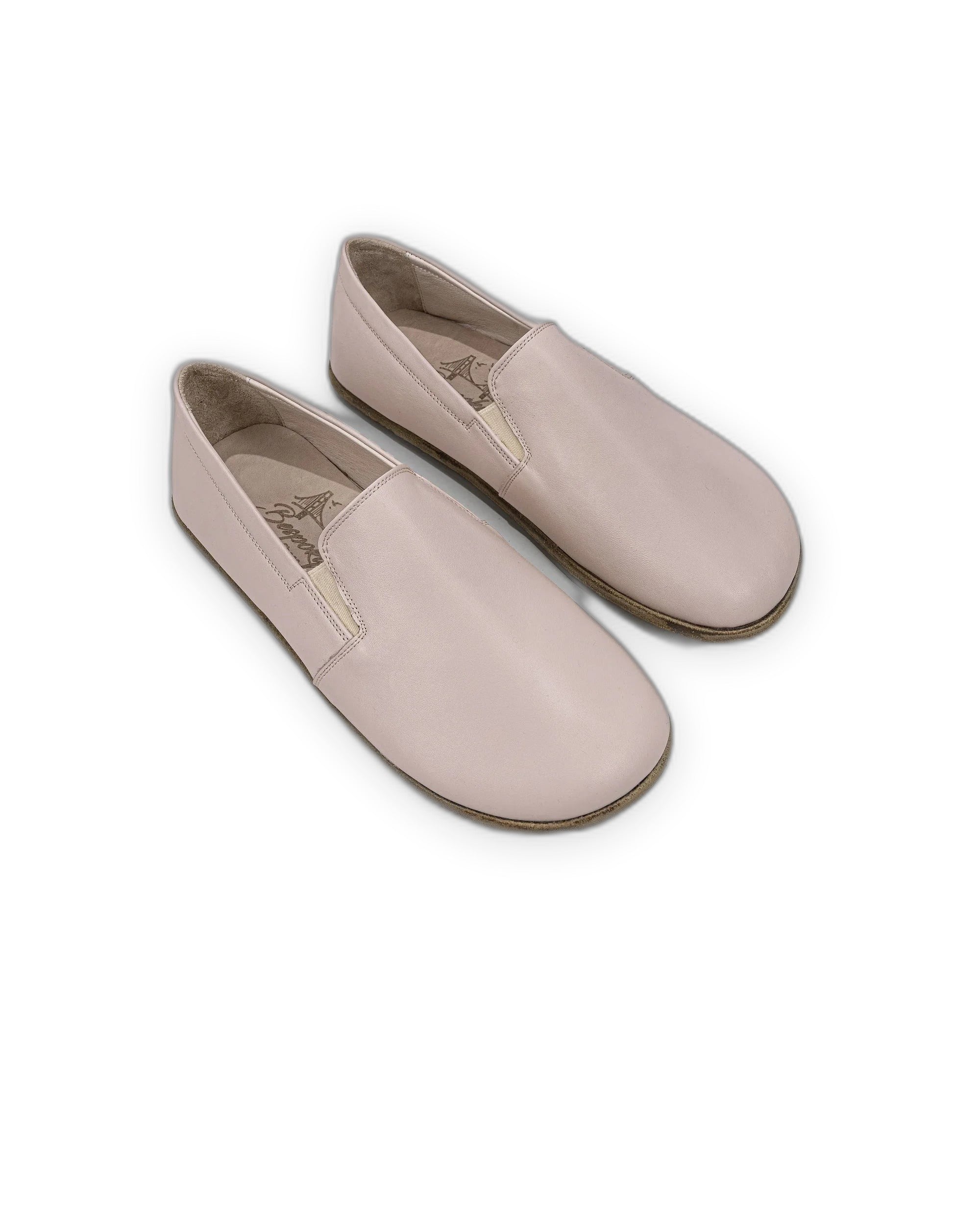 Close-up calf leather - Pink Barefoot Shoes Detail | Bespoky