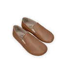 Women's Tan Barefoot Shoes - Handcrafted Calf Leather Wide Toe Box | Bespoky