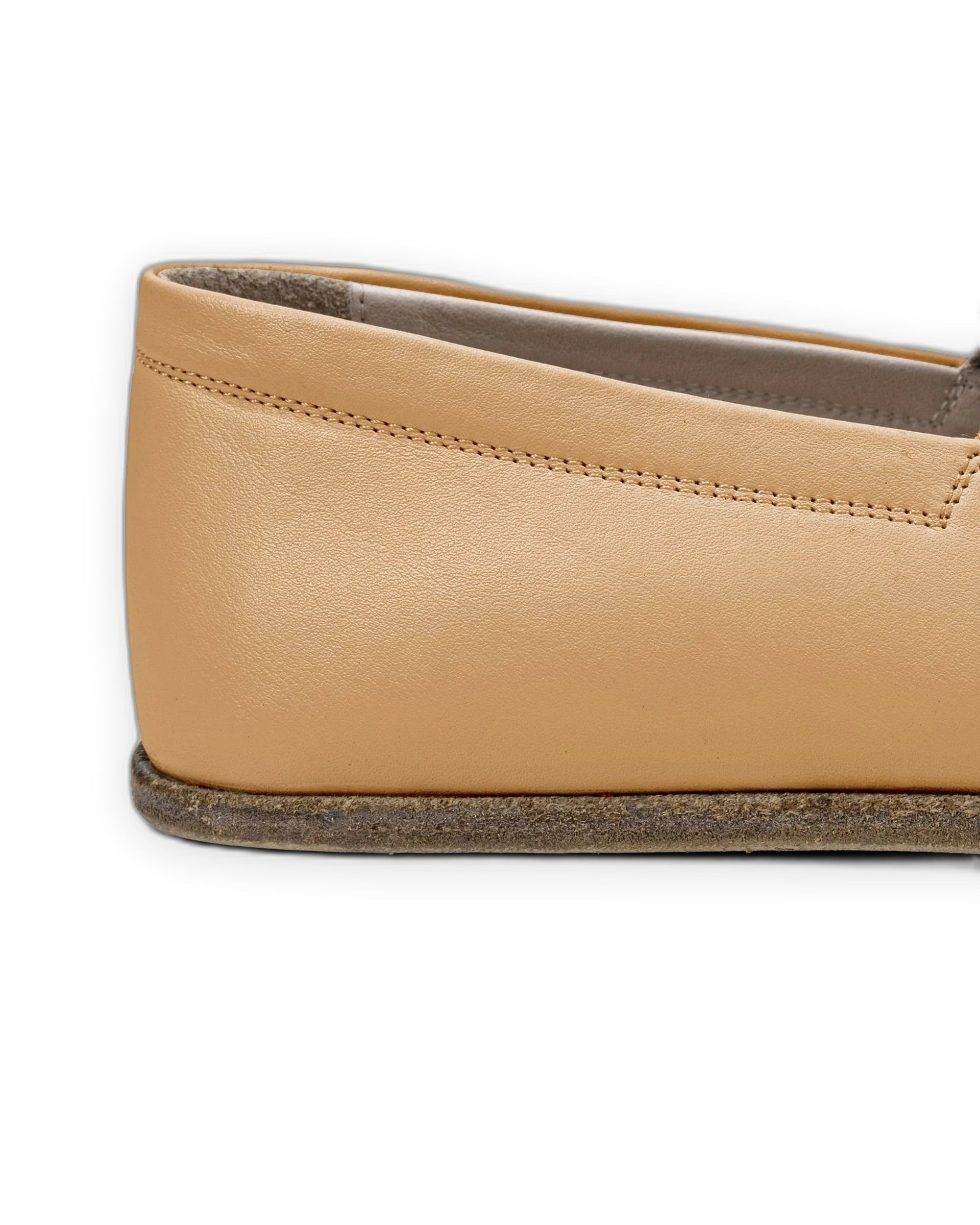 Top view Melon Yellow Barefoot Shoes - Handcrafted Calf Leather | Bespoky