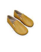 Women's Mustard Barefoot Shoes - Handcrafted Calf Leather Wide Toe Box | Bespoky