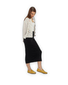 Back view Mustard Barefoot Shoes - Calf Leather Handcrafted | Bespoky