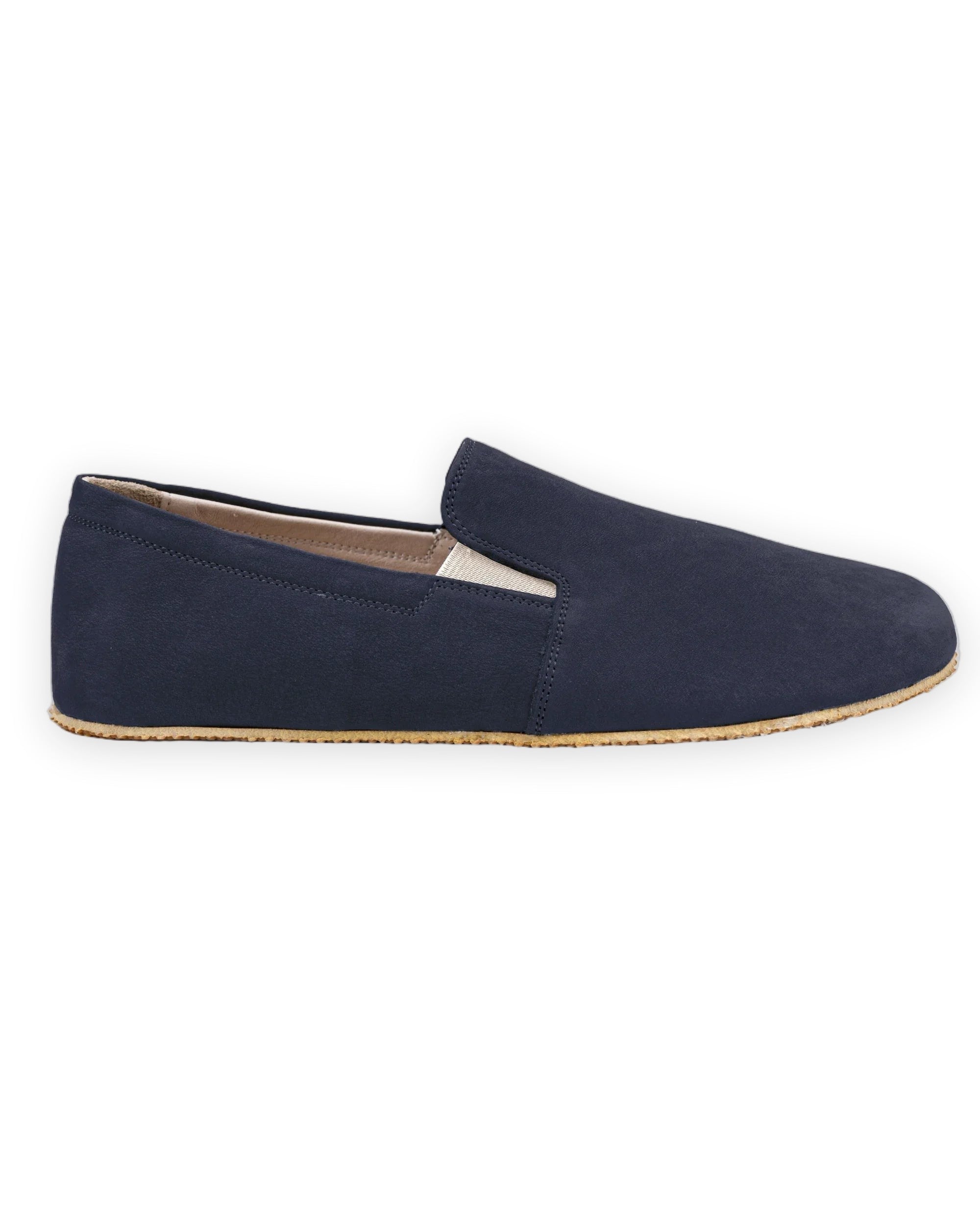 Women's Navy Barefoot Shoes - Handcrafted Calf Leather Wide Toe Box | Bespoky
