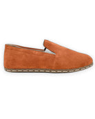 Side view Orange Barefoot Shoes - Calf Leather Zero Drop | Bespoky