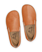 Side view Orange Barefoot Shoes - Calf Leather Zero Drop | Bespoky