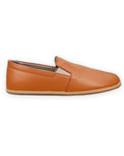 Back view Orange Barefoot Shoes - Calf Leather Handcrafted | Bespoky