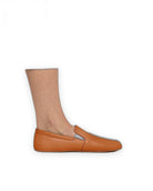 Pair Orange Barefoot Shoes - Barefoot Wide Toe Calf Leather | Bespoky