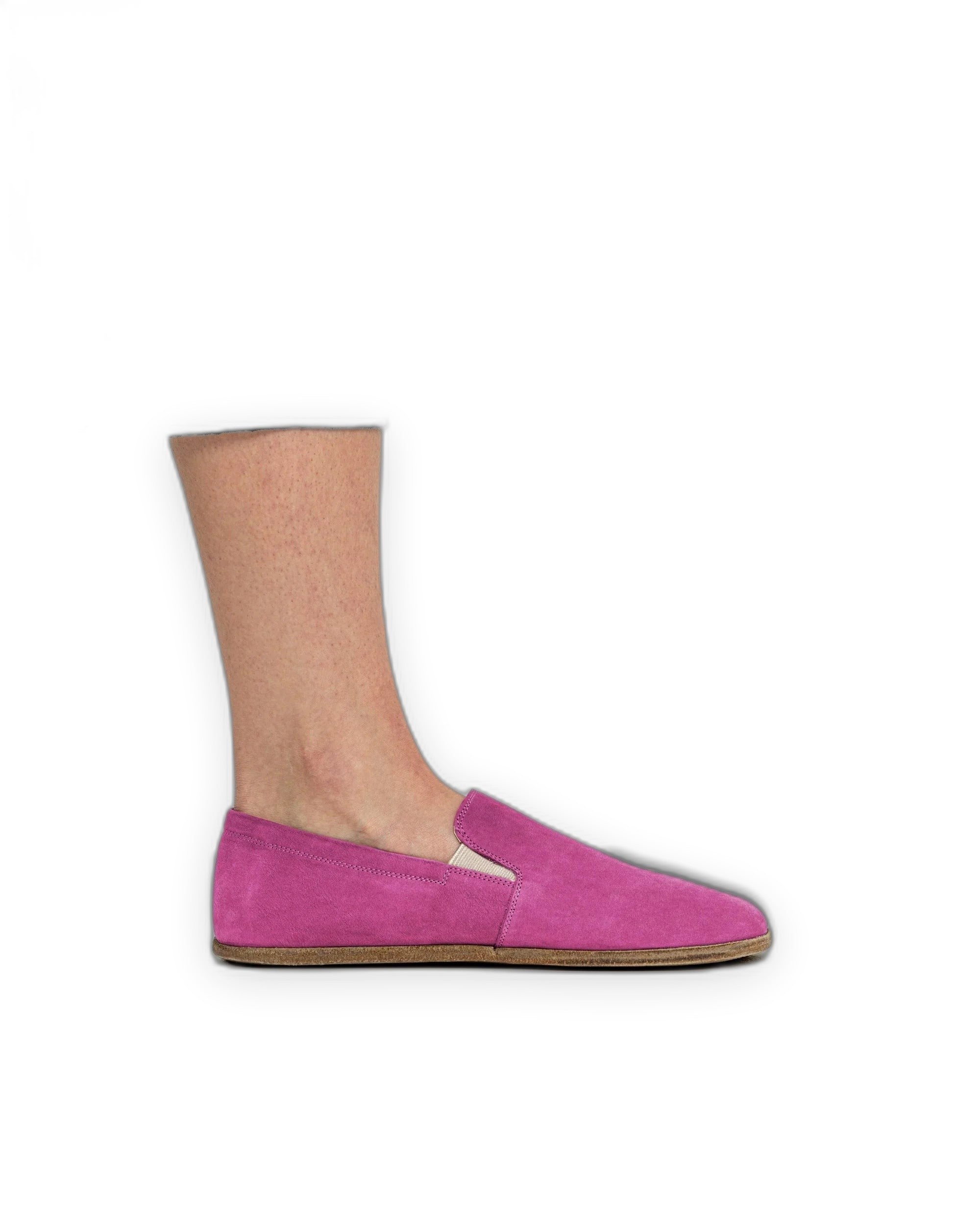 Pair Pink Barefoot Shoes - Barefoot Wide Toe Calf Leather | Bespoky