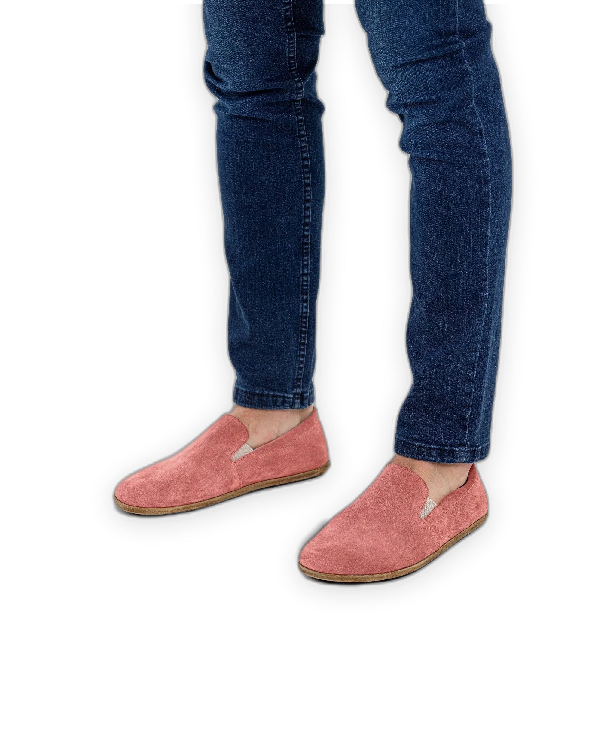 Side view Pink Barefoot Shoes - Calf Leather Zero Drop | Bespoky