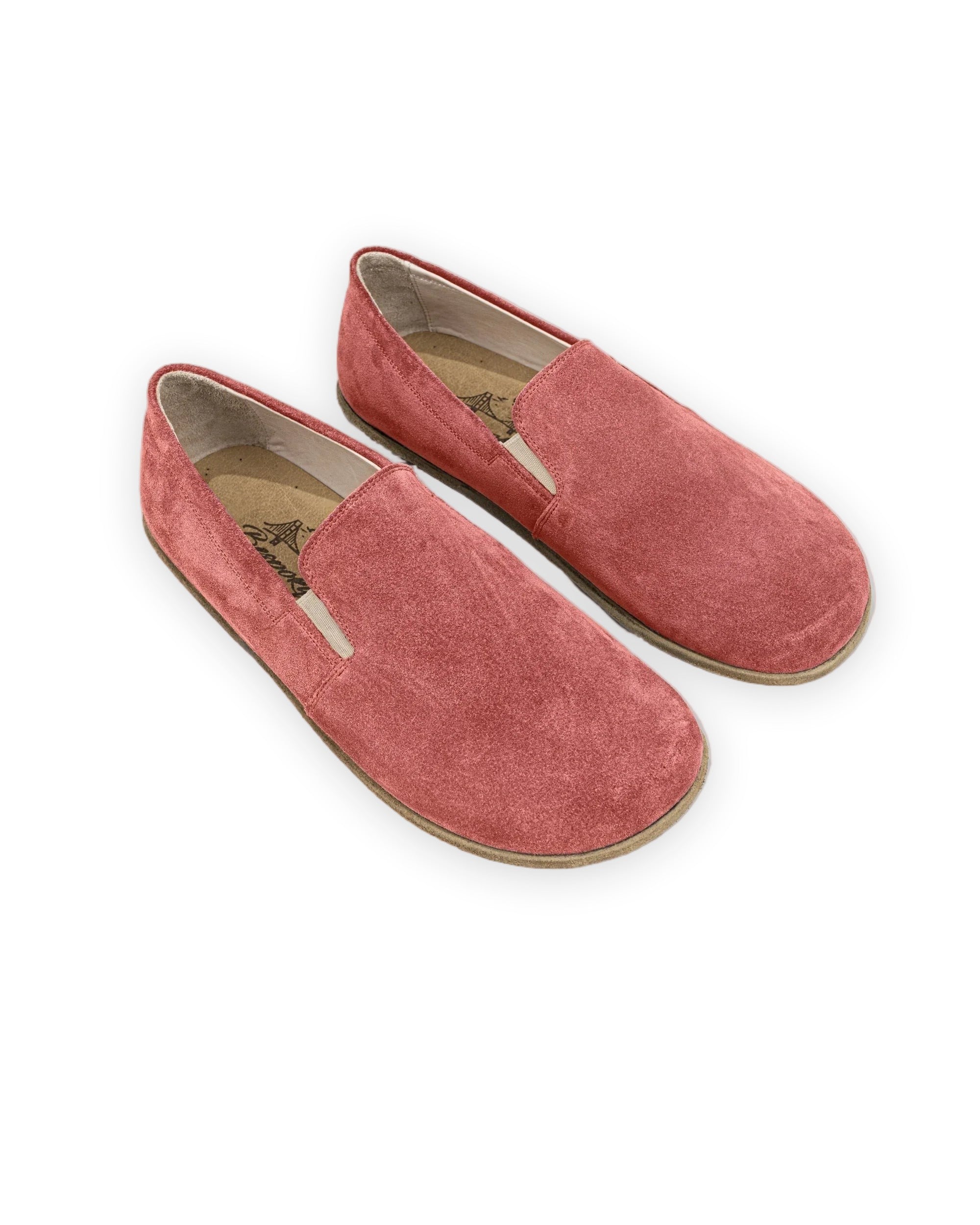 Women's Pink Barefoot Shoes - Handcrafted Calf Leather Wide Toe Box | Bespoky
