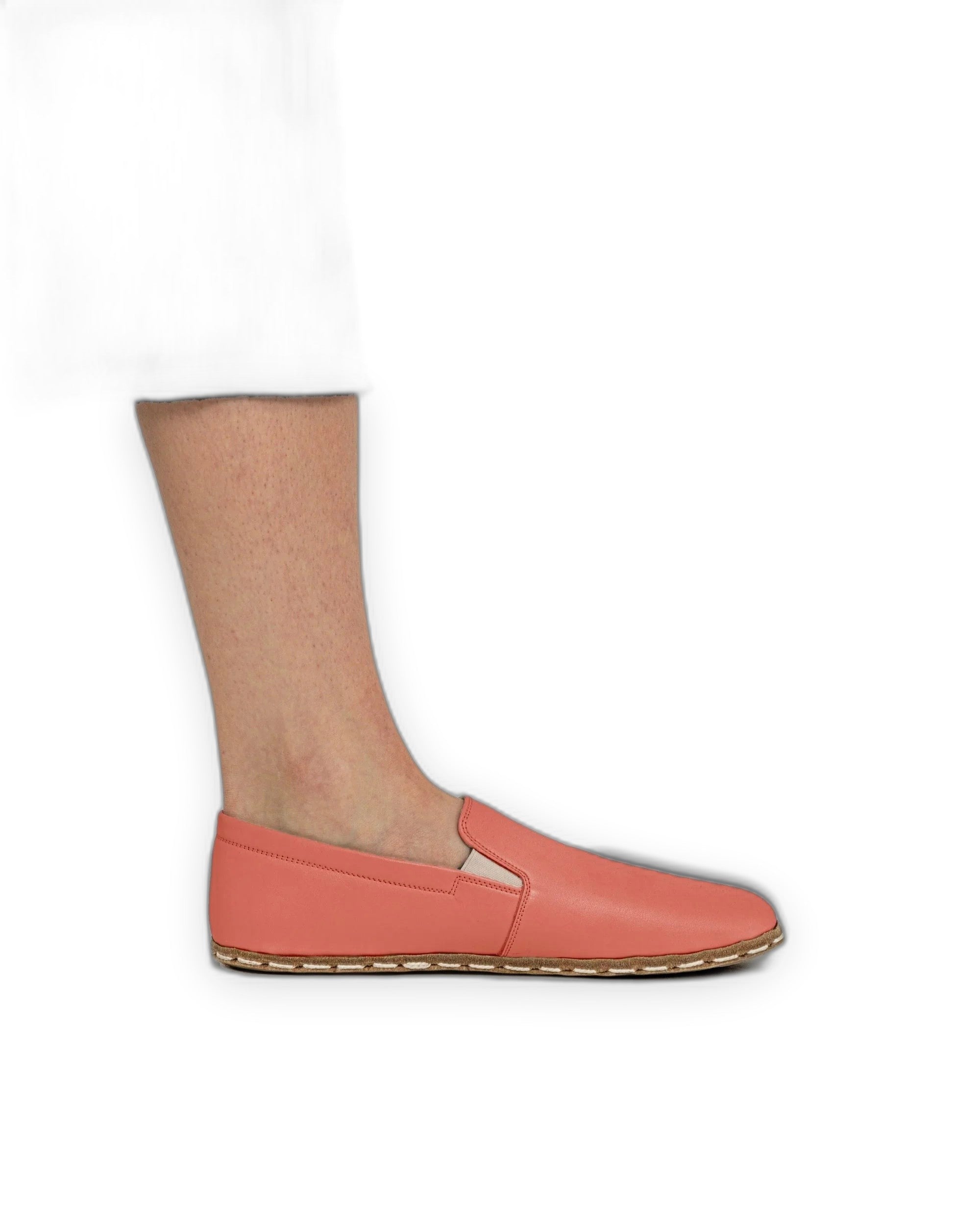 Pair Pomegranate Barefoot Shoes - Barefoot Wide Toe Calf Leather | Bespoky