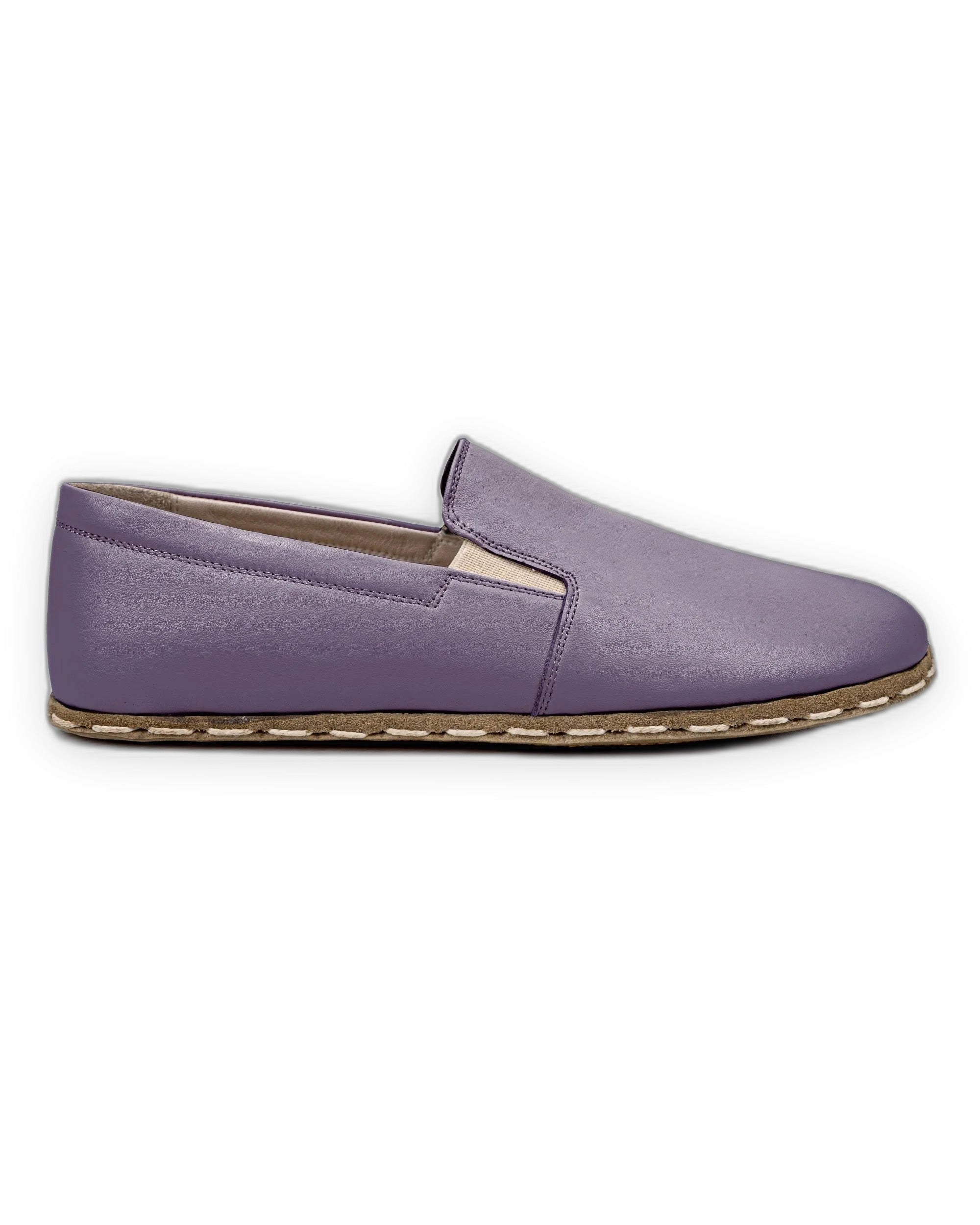 Side view Purple Barefoot Shoes - Calf Leather Zero Drop | Bespoky