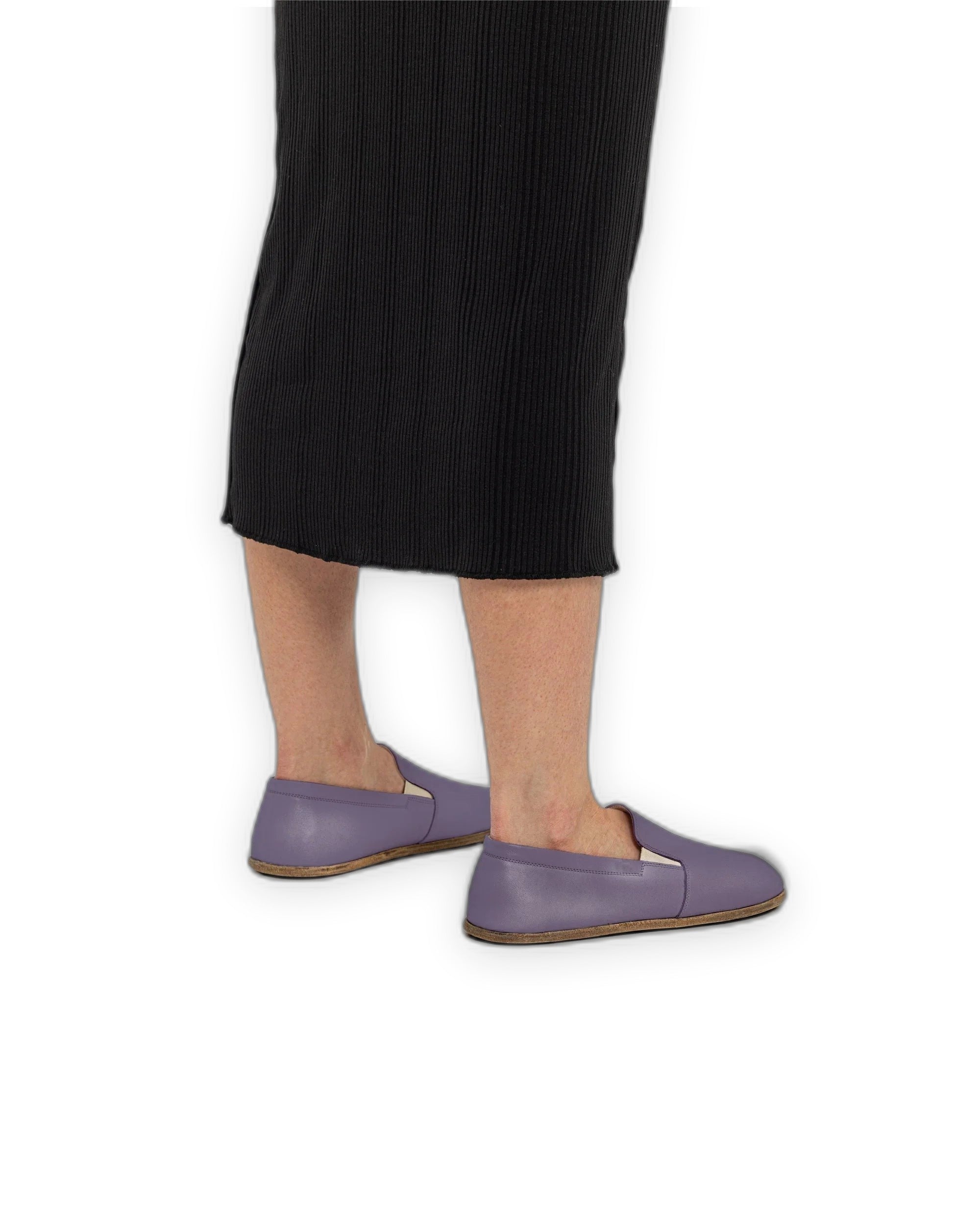Detail Purple Barefoot Shoes - Handcrafted Calf Leather Turkey | Bespoky