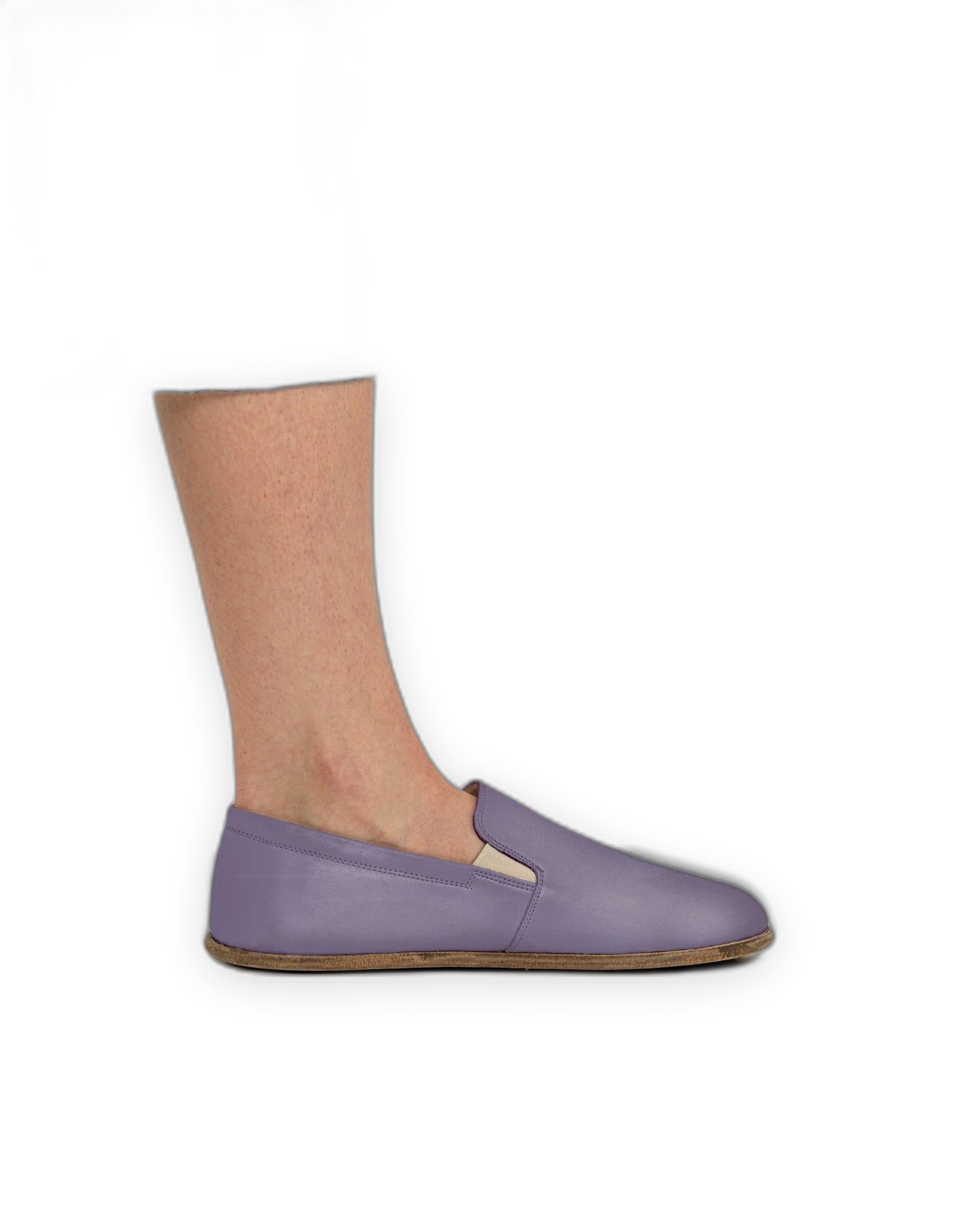Pair Purple Barefoot Shoes - Barefoot Wide Toe Calf Leather | Bespoky