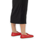 Pair Red Barefoot Shoes - Barefoot Wide Toe Calf Leather | Bespoky