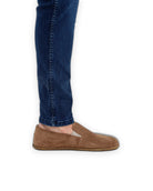 Detail Tan Barefoot Shoes - Handcrafted Calf Leather Turkey | Bespoky