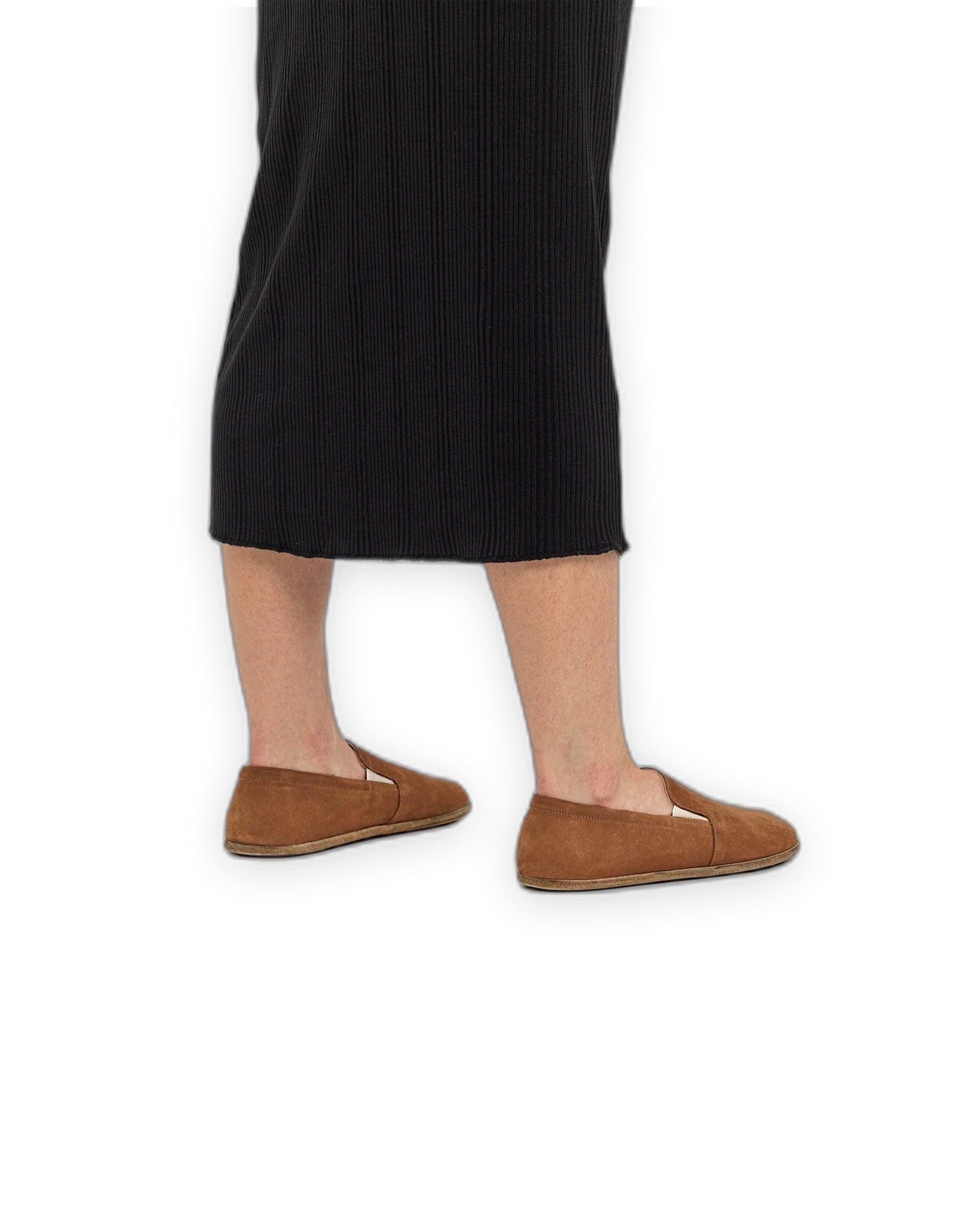 Detail Tan Barefoot Shoes - Handcrafted Calf Leather Turkey | Bespoky
