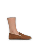 Pair Tan Barefoot Shoes - Barefoot Wide Toe Calf Leather | Bespoky
