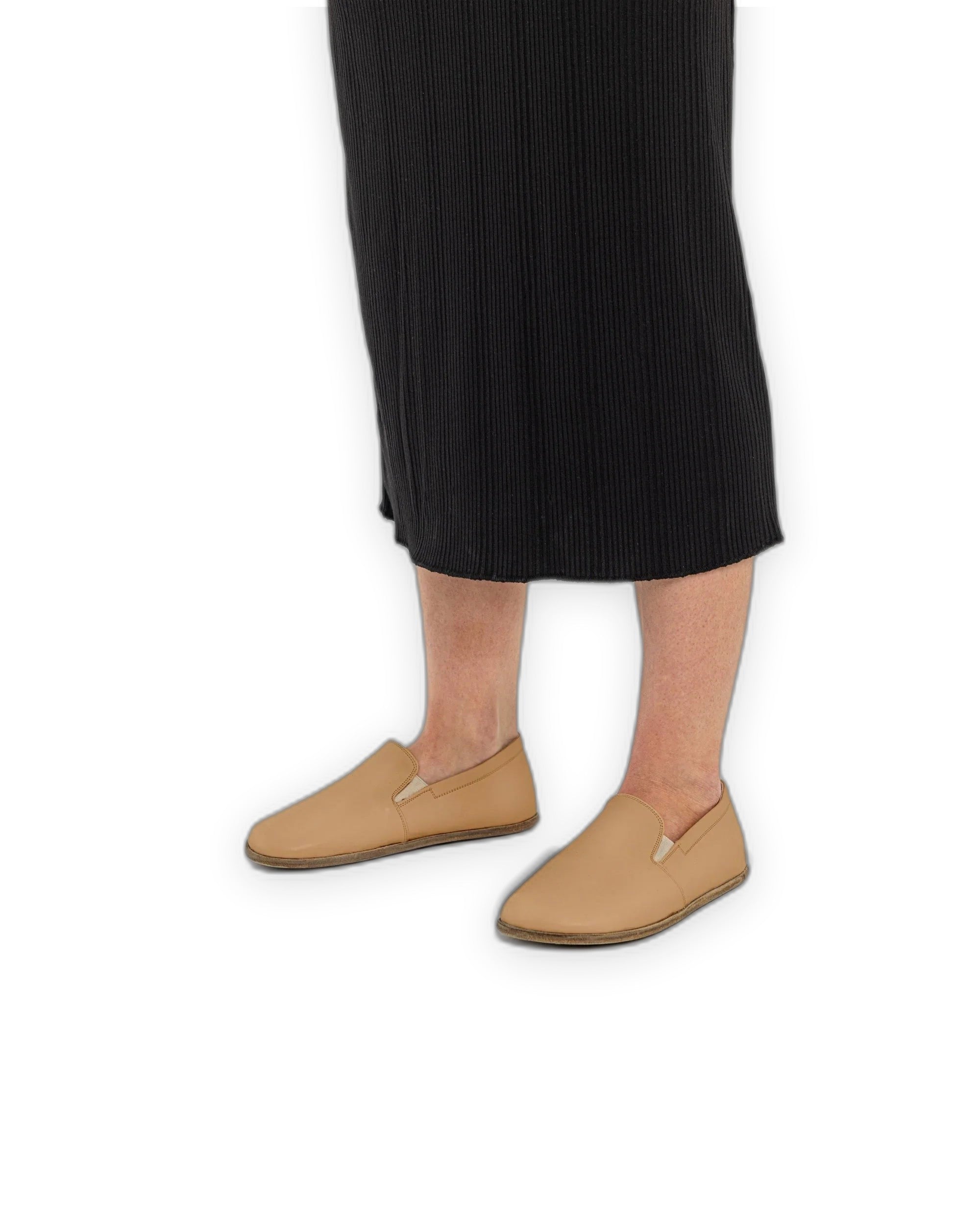 Back view Undyed Barefoot Shoes - Calf Leather Handcrafted | Bespoky