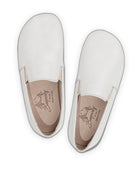 Side view White Barefoot Shoes - Calf Leather Zero Drop | Bespoky