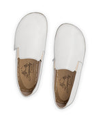 Pair White Barefoot Shoes - Barefoot Wide Toe Calf Leather | Bespoky