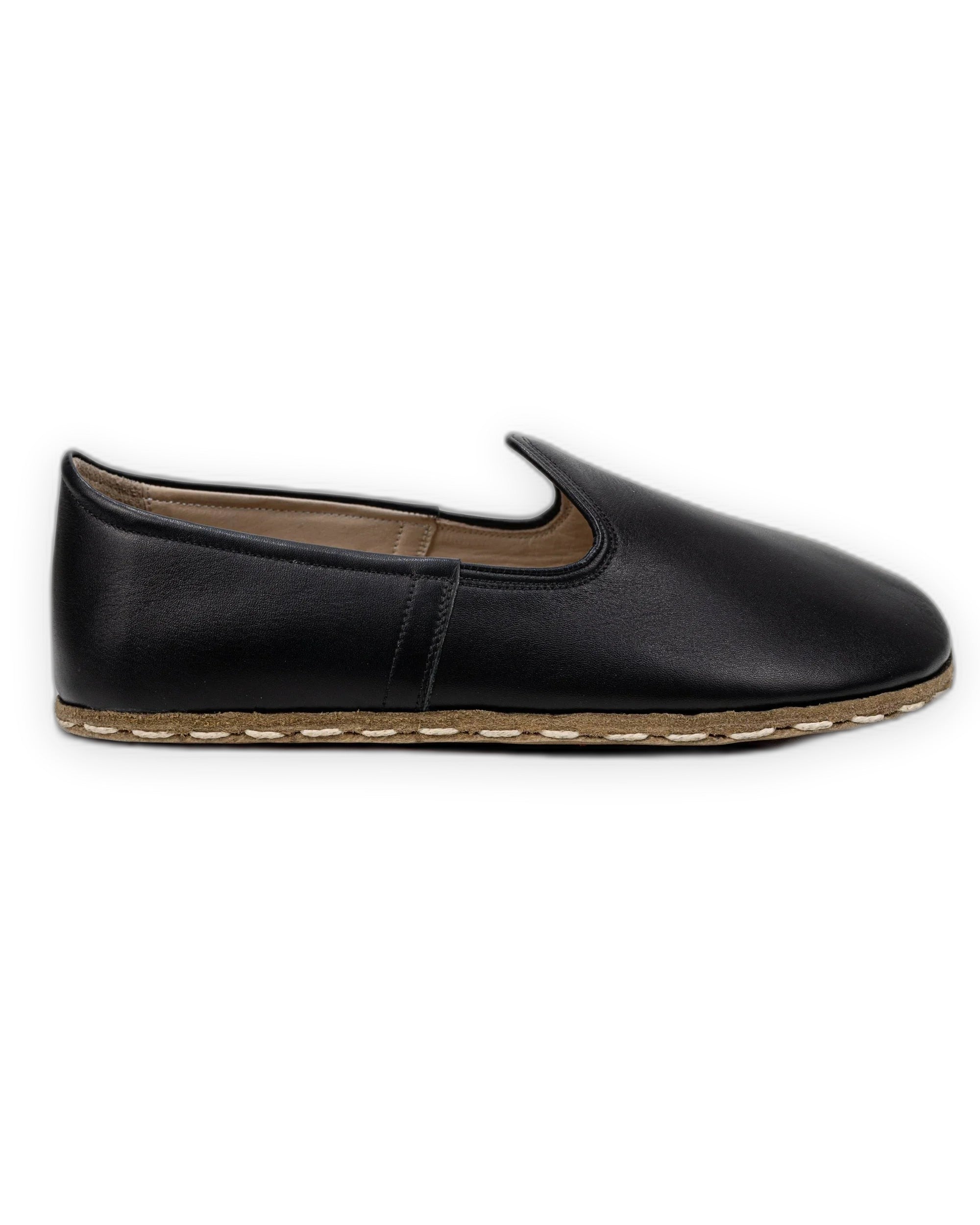 Pair Black Barefoot Yemeni - Barefoot Wide Toe Calf Leather | Bespoky
