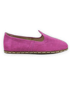 Pair Pink Nubuck Barefoot Yemeni - Barefoot Wide Toe Calf Leather | Bespoky
