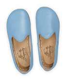 Side view Baby Blue Barefoot Yemeni - Calf Leather Zero Drop | Bespoky