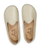 Top view Beige Barefoot Yemeni - Handcrafted Calf Leather | Bespoky
