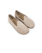 Men's Beige Nubuck Barefoot Yemeni - Handcrafted Calf Leather Wide Toe Box | Bespoky