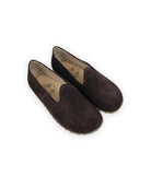 Men's Brown Suede Barefoot Yemeni - Handcrafted Calf Leather Wide Toe Box | Bespoky