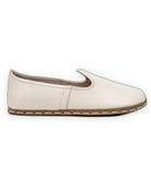 Side view Cream Barefoot Yemeni - Calf Leather Zero Drop | Bespoky