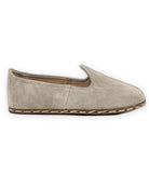 Pair Cream Suede Barefoot Yemeni - Barefoot Wide Toe Calf Leather | Bespoky