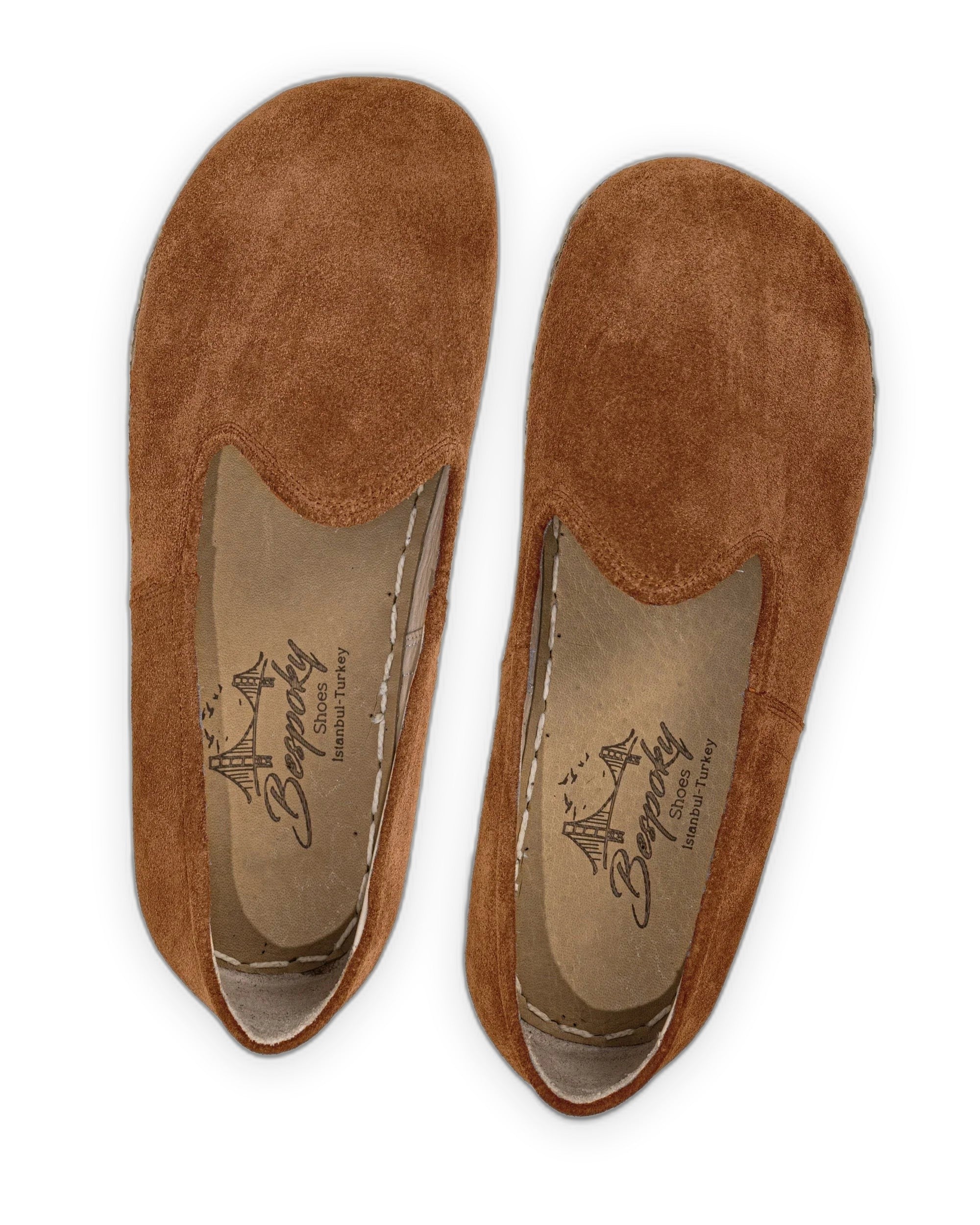 Side view Suede Barefoot Yemeni - Calf Leather Zero Drop | Bespoky